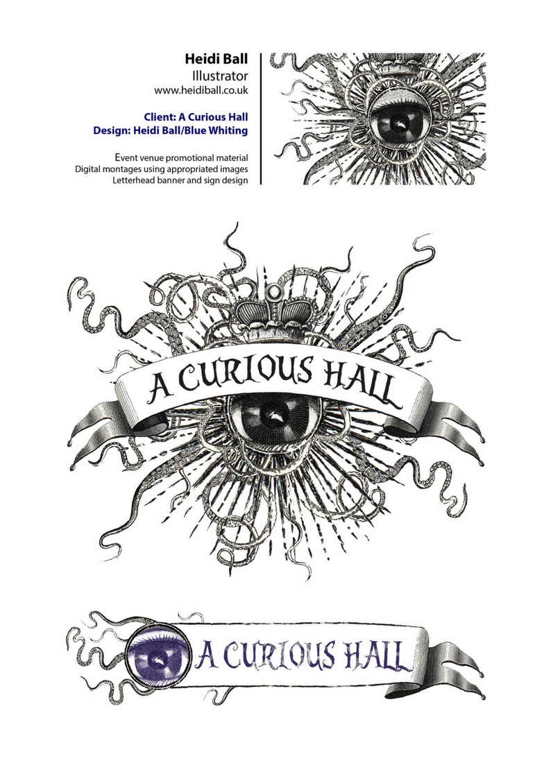 Commissioned design for A Curious Hall, Falmouth