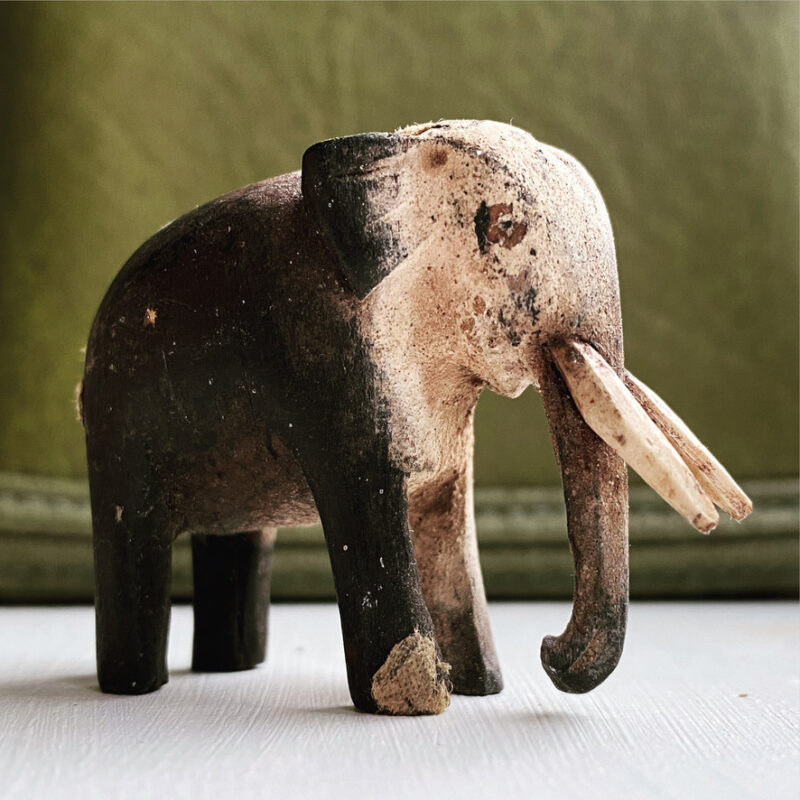 Wooden model elephant